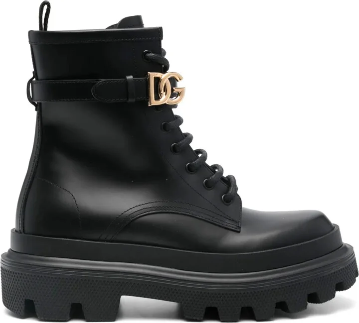 Logo-Buckle Boots