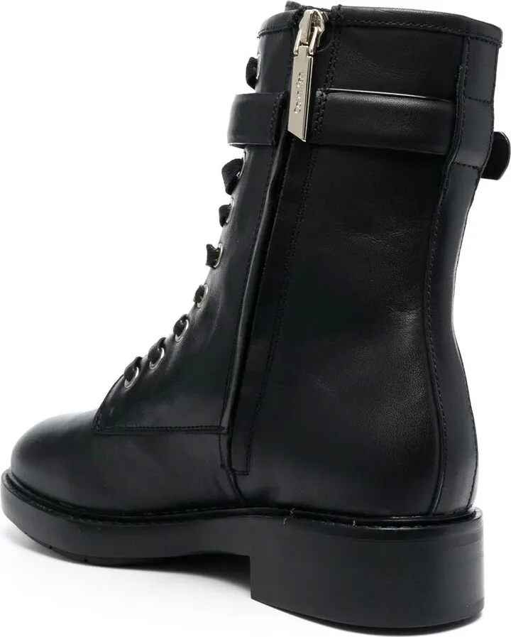 Logo-Buckle Combat Boots - Image 3