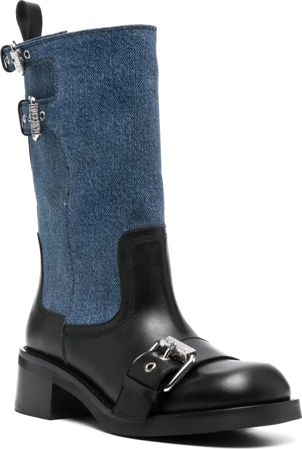 Logo-Buckle Detail Boots - Image 2