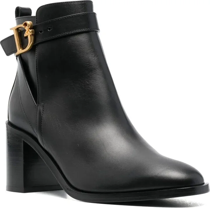 Logo-Buckle High-Heel Boots - Image 2