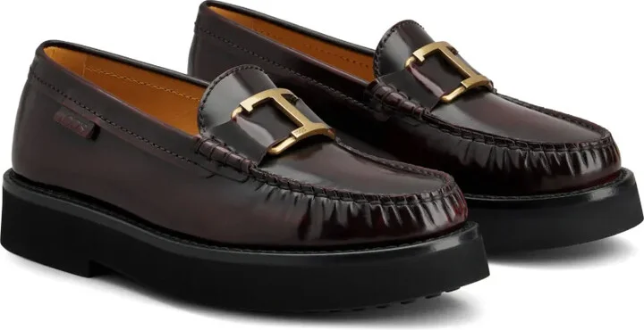 Logo-Buckle Leather Loafers - Image 2