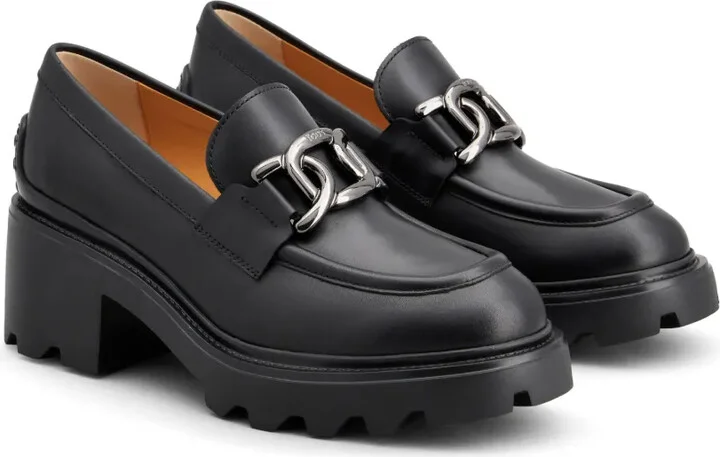 Logo-Buckle Leather Loafers - Image 2