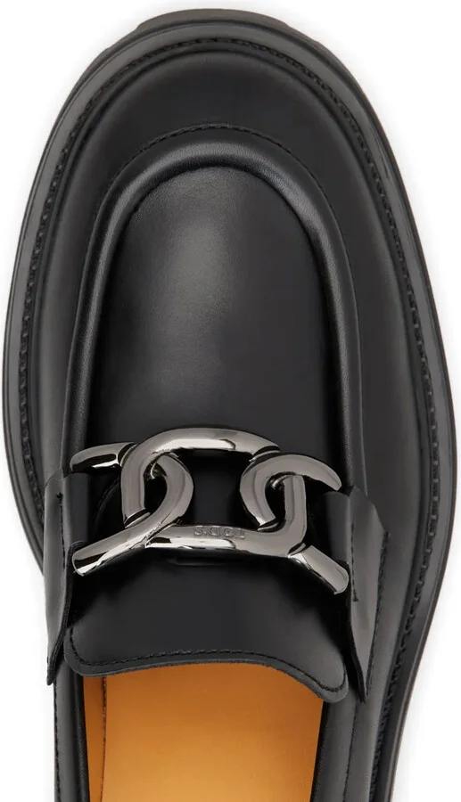 Logo-Buckle Leather Loafers - Image 5