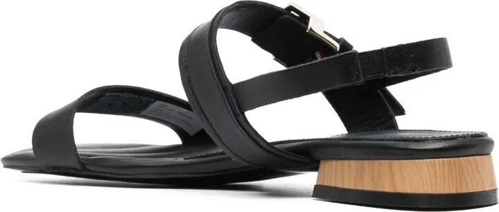 Logo-Buckle Leather Sandals - Image 3