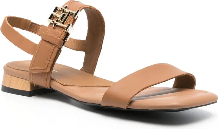 Logo-Buckle Leather Sandals - Image 2