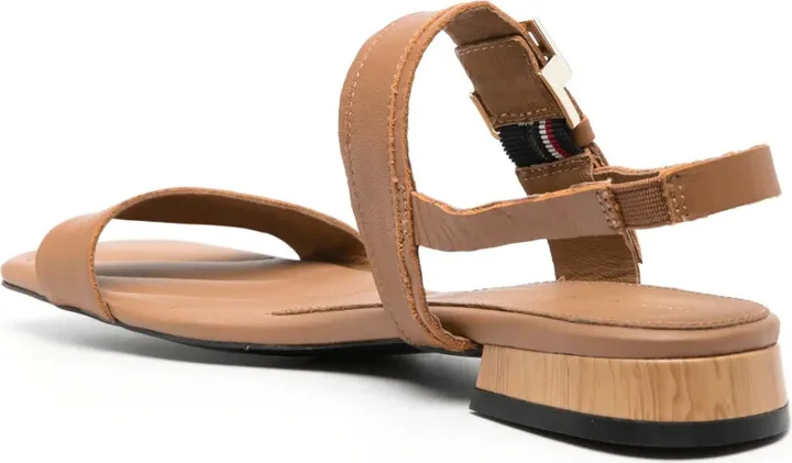 Logo-Buckle Leather Sandals - Image 3