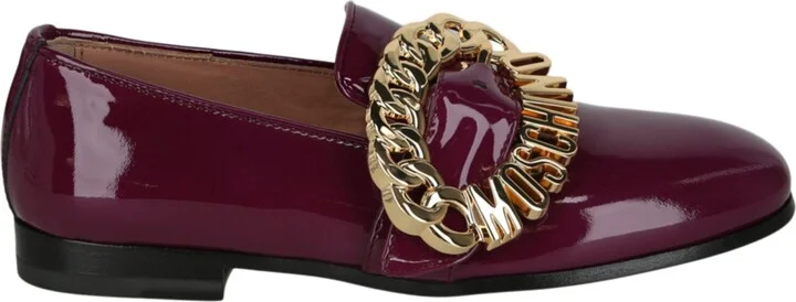 Logo Buckle Loafers