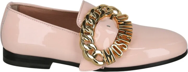 Logo Buckle Loafers