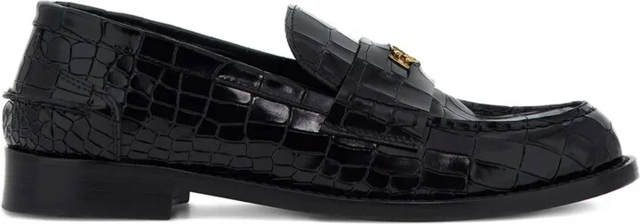 Logo Buckle Loafers