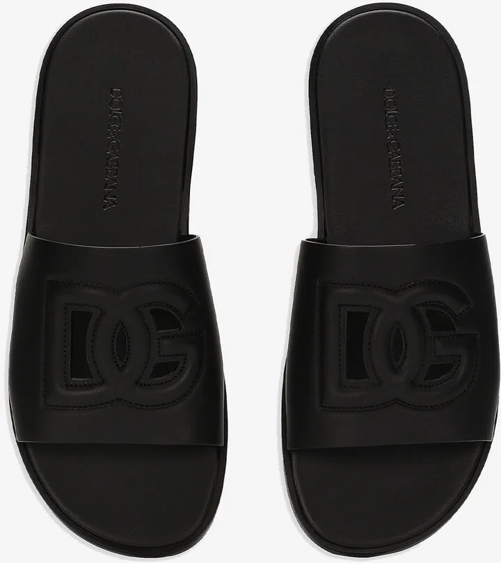Logo Calfskin Slides - Image 3