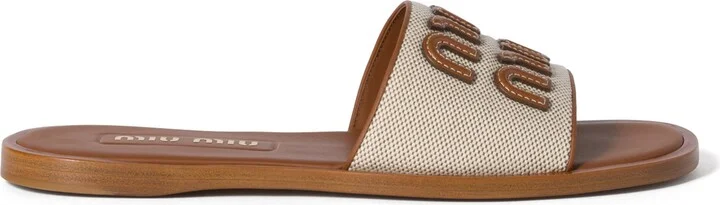 Logo Canvas Slide Sandal - Image 2