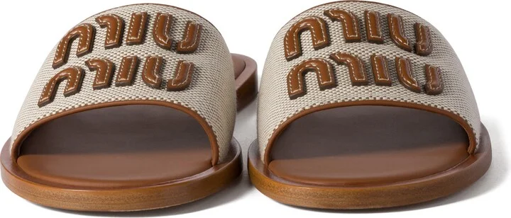 Logo Canvas Slide Sandal - Image 3