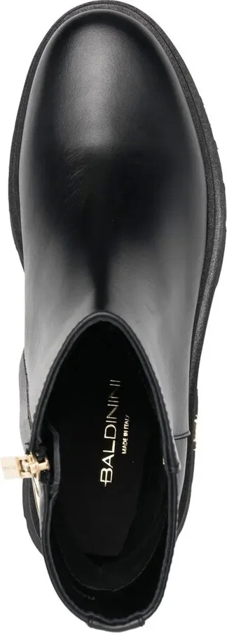 Logo Chain-Embellished Ankle Boots - Image 4