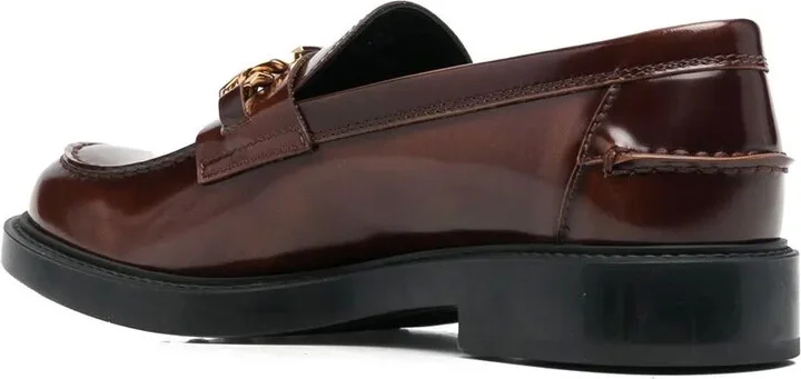 Logo Chain-Embellished Loafers - Image 3