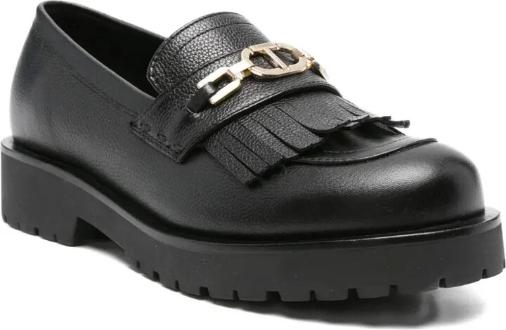Logo-Chain Tassel Loafers - Image 2