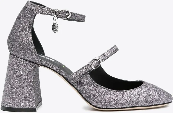 Logo Charm 90 Glittered Pumps