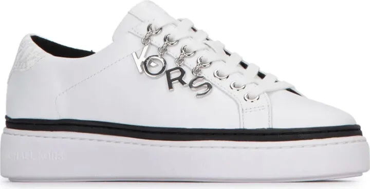Logo-Charm Leather Sneakers - Image 2