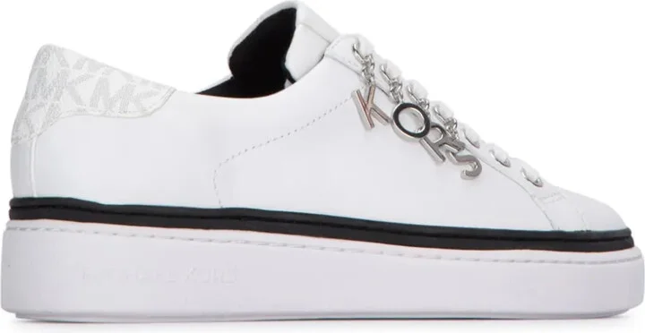 Logo-Charm Leather Sneakers - Image 3