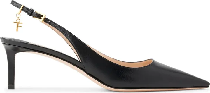 Logo-Charm Slingback Pumps