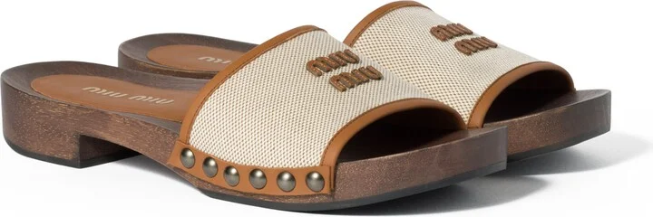 Logo Clog Slide Sandal