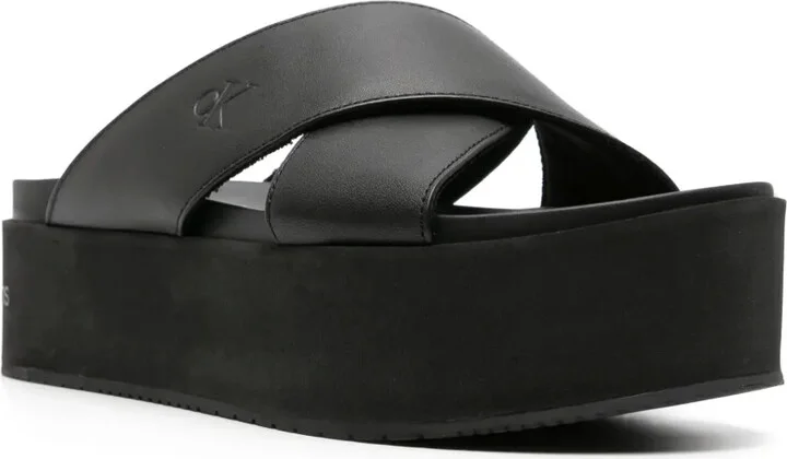 Logo-Debossed Flatform Slides - Image 2