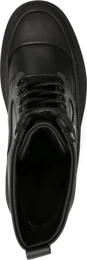 Logo-Debossed Leather Ankle Boots - Image 4