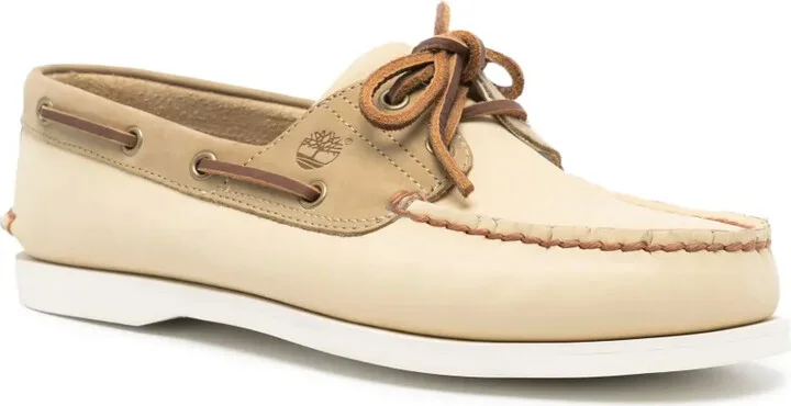 Logo-Debossed Leather Boat Shoes - Image 2