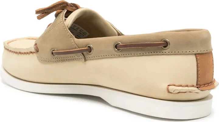 Logo-Debossed Leather Boat Shoes - Image 3