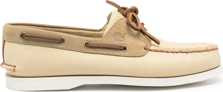 Logo-Debossed Leather Boat Shoes
