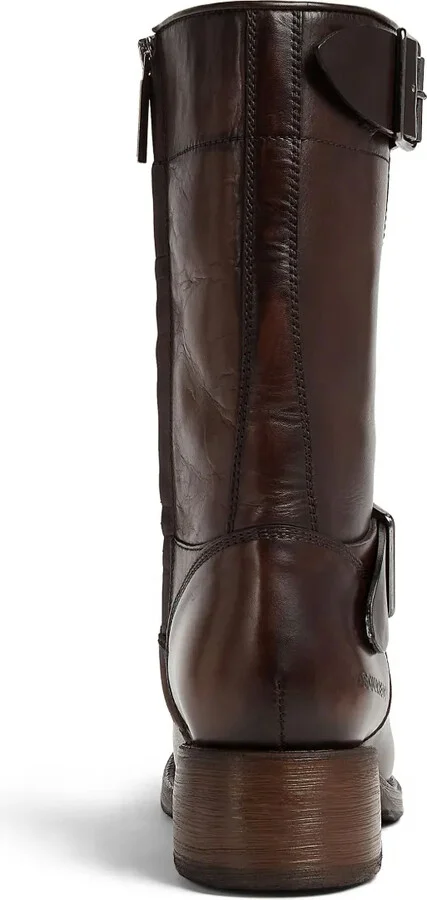 Logo-Debossed Leather Boots - Image 3