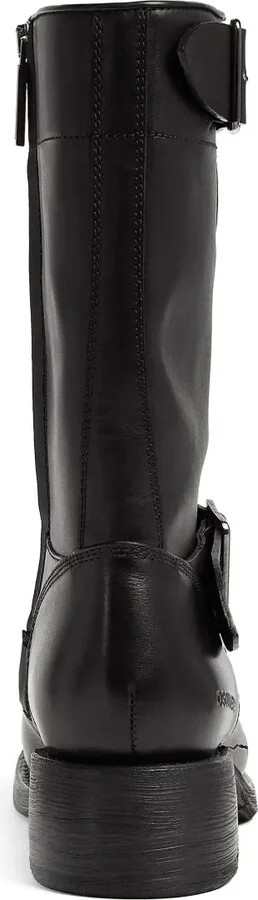 Logo-Debossed Leather Boots - Image 3
