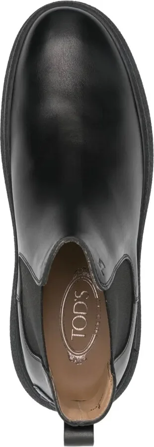 Logo-Debossed Leather Boots - Image 4