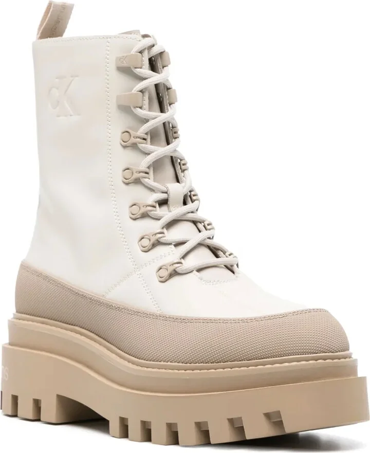 Logo-Debossed Leather Boots - Image 2