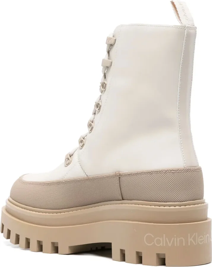 Logo-Debossed Leather Boots - Image 3