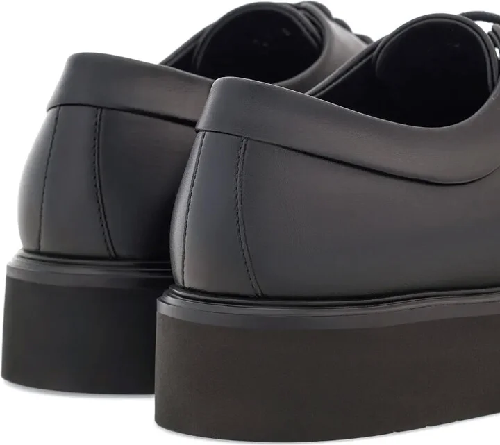 logo-debossed leather Derby shoes - Image 3