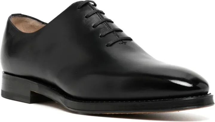 Logo-Debossed Leather Derby Shoes - Image 2