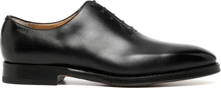 Logo-Debossed Leather Derby Shoes