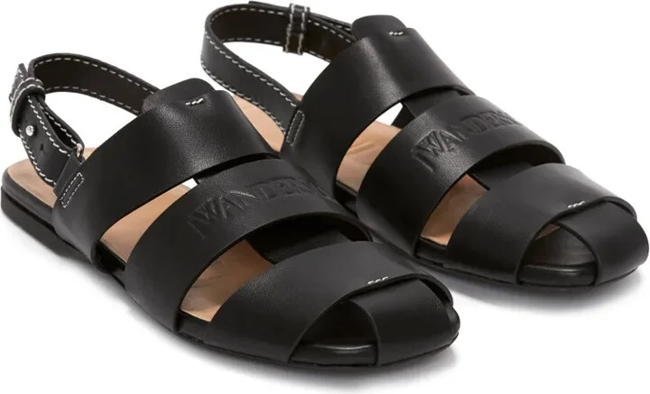 Logo-Debossed Leather Fisherman Sandals - Image 2