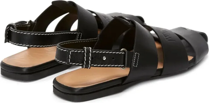 Logo-Debossed Leather Fisherman Sandals - Image 3
