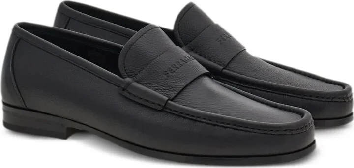 Logo-Debossed Leather Loafers - Image 2