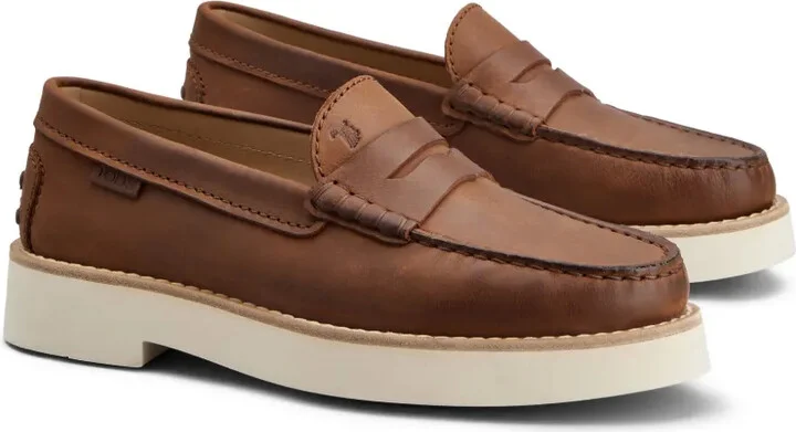 Logo-Debossed Leather Loafers - Image 2