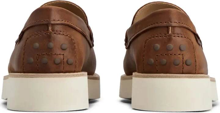 Logo-Debossed Leather Loafers - Image 3