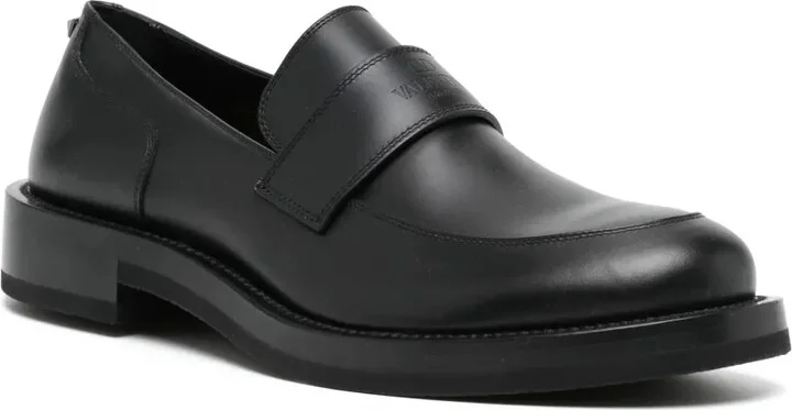 Logo-Debossed Leather Loafers - Image 2