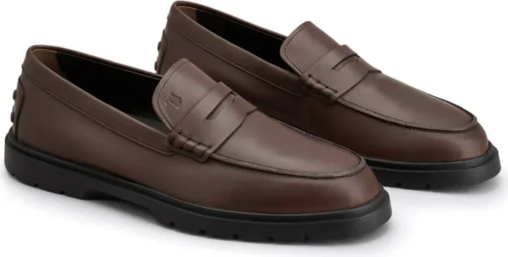Logo-Debossed Leather Loafers - Image 2