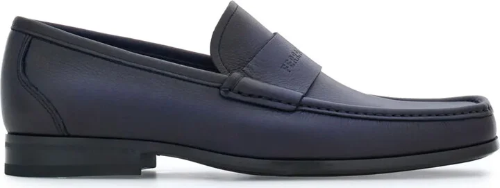 Logo-Debossed Leather Loafers