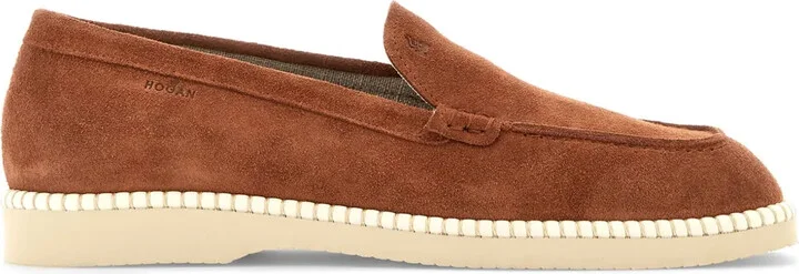 Logo-Debossed Leather Loafers