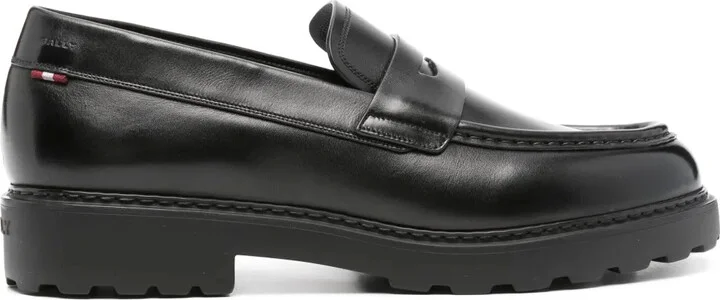 Logo-Debossed Leather Loafers