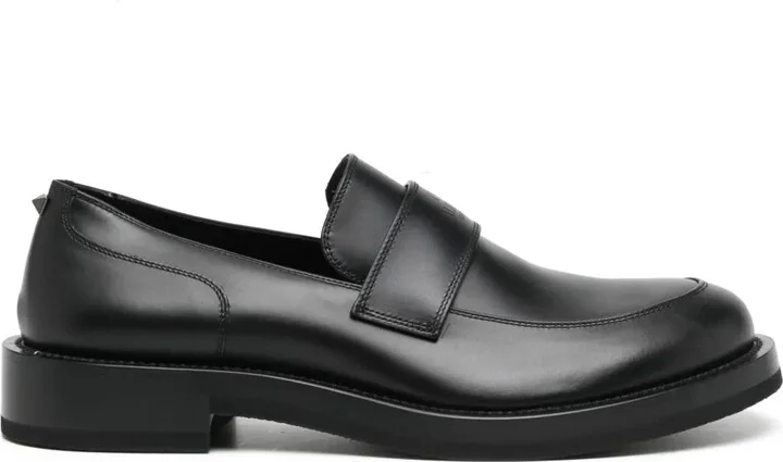 Logo-Debossed Leather Loafers