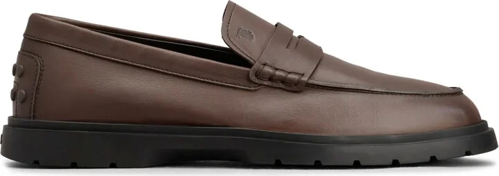Logo-Debossed Leather Loafers