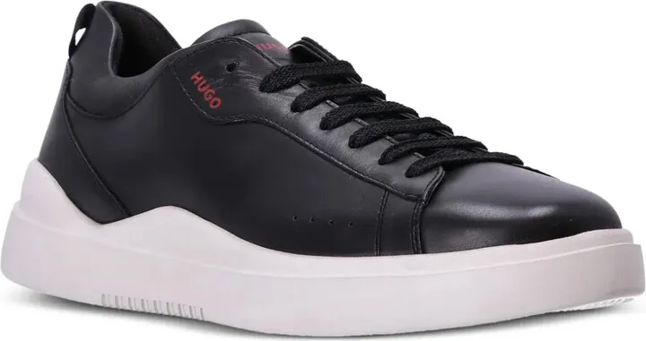Logo-Debossed Leather Low-Top Sneakers - Image 2